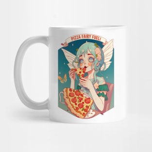 Pizza Fairy Fuel Funny Food Retro Japonese Anime Mug